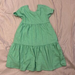 Cat & Jack  girls Sz 7/8  green dress with pockets